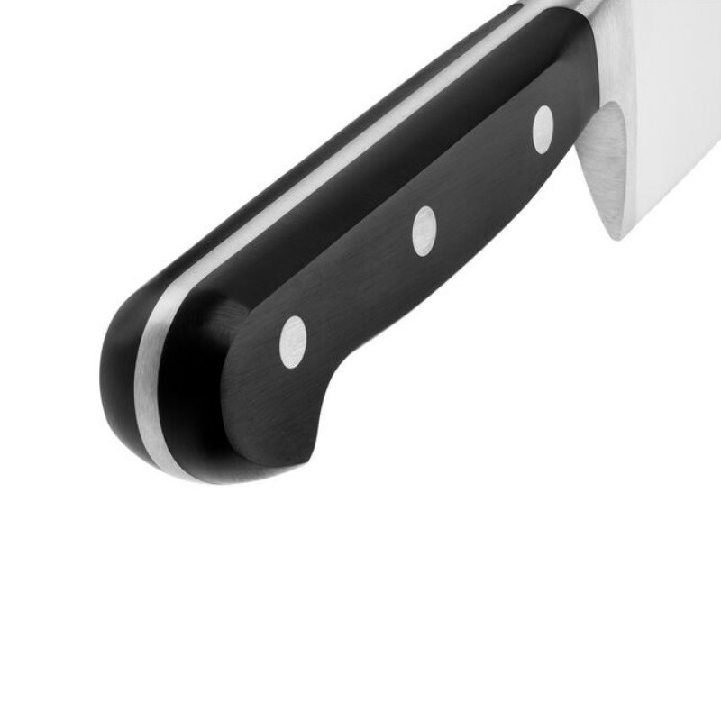 Επαγγελματικό μαχαίρι σεφ Zwilling Professional S 31021201, 20cm, Ανοξείδωτο ατσάλι 18/10, σφυρήλατα λεπίδες Sigmaforge, σκλήρυνση πάγου Friodur, Ασημί/Μαύρο