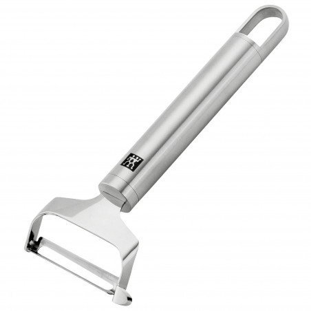 Αποφλοιωτής Zwilling Pro 37160008, 16,6 cm, Ανοξείδωτο 18/10, Περιστρεφόμενη διπλή λεπίδα, Ασημί
