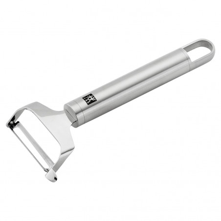 Αποφλοιωτής Zwilling Pro 37160008, 16,6 cm, Ανοξείδωτο 18/10, Περιστρεφόμενη διπλή λεπίδα, Ασημί