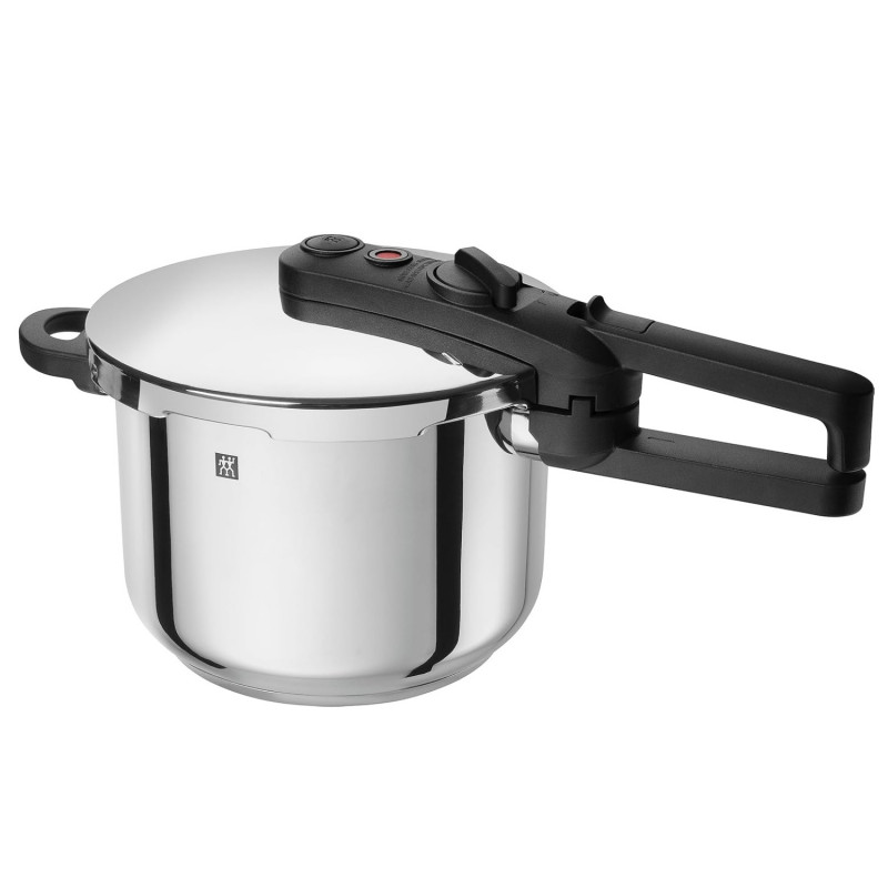 Χύτρα ταχύτητας Zwilling EcoQuick II 64243422, 4 l, 22 cm, 2 ρυθμίσεις, Βαλβίδα ασφαλείας, Ανοξείδωτο ατσάλι 18/10, Επαγωγή, Ασημί