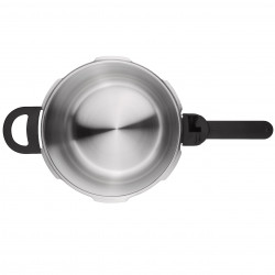 Χύτρα ταχύτητας Zwilling EcoQuick II 64243422, 4 l, 22 cm, 2 ρυθμίσεις, Βαλβίδα ασφαλείας, Ανοξείδωτο ατσάλι 18/10, Επαγωγή, Ασημί