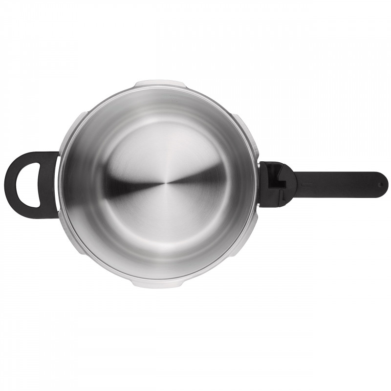 Χύτρα ταχύτητας Zwilling EcoQuick II 64243422, 4 l, 22 cm, 2 ρυθμίσεις, Βαλβίδα ασφαλείας, Ανοξείδωτο ατσάλι 18/10, Επαγωγή, Ασημί