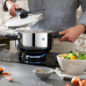 Χύτρα ταχύτητας Zwilling EcoQuick II 64243422, 4 l, 22 cm, 2 ρυθμίσεις, Βαλβίδα ασφαλείας, Ανοξείδωτο ατσάλι 18/10, Επαγωγή, Ασημί
