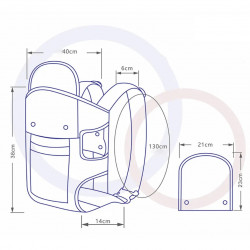 Σακίδιο/ Καγκουρό για μωρό BREATHABLE BABY 5306, Εργονομικός, Ρυθμιζόμενοι ιμάντες, Διχτυωτός αερισμός, Γκρι