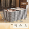 Καλάθι αποθήκευσης CADDY 2514, 47x28x20 cm, Πτυσσόμενο, Μαύρο/Λευκό