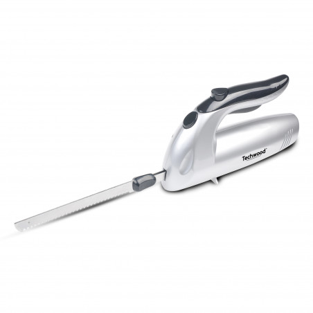 Ηλεκτρικό μαχαίρι Techwood TCE-009, 24,5 cm, 150W, 2 ανοξείδωτες λεπίδες, κοπή κατεψυγμένων τροφίμων, Inox