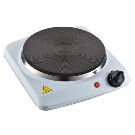 Ηλεκτρική εστία Oliver Voltz OV51445N, 1500W, πλάκα χυτοσίδηρου, 185 mm, 6 στάδια, Λευκό