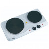 Διπλή ηλεκτρική εστία Oliver Voltz OV51445ND, 2500W, 5 επίπεδα, Ένδειξη φωτός, Λευκό