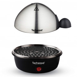 Αυγομάγειρα Techwood TO-007 , 350W, Μέχρι 7 βρασμένα αυγά, Λειτουργία τηγανίσματος μέχρι 4 αυγά, Συναγερμός, Μαύρο/inox