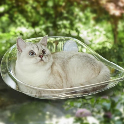 Αιώρα για γάτες CATNEST 9172, Με βεντούζες, Κρεμαστή, Έως 10 κιλά, Διάφανη