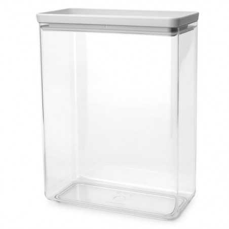 Κουτί αποθήκευσης Brabantia Tasty+ Stackable 1008878, 5,4 l, Σφραγισμένο με σιλικόνη, χωρίς BPA, Ανοιχτό γκρι