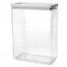 Κουτί αποθήκευσης Brabantia Tasty+ Stackable 1008878, 5,4 l, Σφραγισμένο με σιλικόνη, χωρίς BPA, Ανοιχτό γκρι