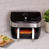 Φριτέζα ζεστού αέρα Instant Pot Vortex Plus VersaZone ClearCook 140410001, 2 ζώνες, 1700W, 8,5 l, 6 προγράμματα, SyncCook, SyncFinish, Μαύρο/γκρι