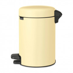 Κάδος απορριμμάτων με πεντάλ Brabantia NewIcon 1008836, 3 L, Ομαλό κλείσιμο, Αντιολισθητική βάση, Κίτρινο