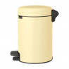 Κάδος απορριμμάτων με πεντάλ Brabantia NewIcon 1008836, 3 L, Ομαλό κλείσιμο, Αντιολισθητική βάση, Κίτρινο
