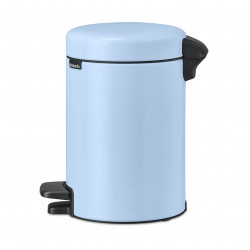 Κάδος απορριμμάτων με πεντάλ Brabantia NewIcon 1005524, 3 L, Ομαλό κλείσιμο, Αντιολισθητική βάση, Γαλάζιο