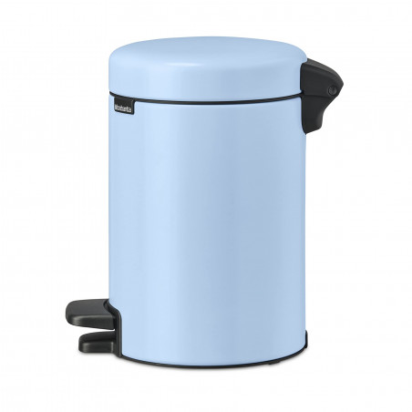 Κάδος απορριμμάτων με πεντάλ Brabantia NewIcon 1005524, 3 L, Ομαλό κλείσιμο, Αντιολισθητική βάση, Γαλάζιο
