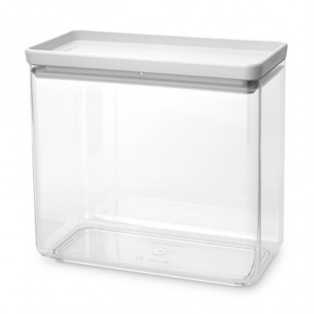 Κουτί αποθήκευσης Brabantia Tasty+ Stackable 1008876, 3,5 l, Σφραγισμένο με σιλικόνη, χωρίς BPA, Ανοιχτό γκρι