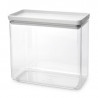 Κουτί αποθήκευσης Brabantia Tasty+ Stackable 1008876, 3,5 l, Σφραγισμένο με σιλικόνη, χωρίς BPA, Ανοιχτό γκρι