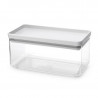 Κουτί αποθήκευσης Brabantia Tasty+ Stackable 1008874, 1,5 l, Σφραγισμένο με σιλικόνη, χωρίς BPA, Ανοιχτό γκρι