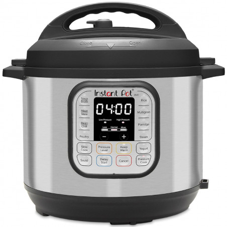 Πολυμάγειρας Instant Pot DUO 6 112018201, 1000W, 5.7l, 13 προγράμματα, 7 λειτουργίες, σύστημα ασφαλείας, ασημί/μαύρο