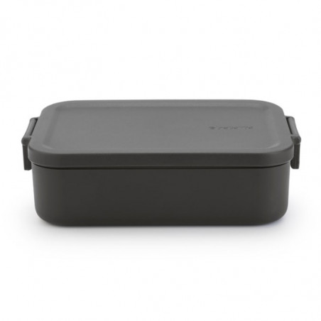 Κουτί τροφίμων Brabantia Make&Take 1006281, 1,1 l, Κούμπωμα, χωρίς BPA, Σκούρο γκρι
