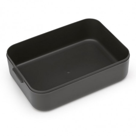 Κουτί τροφίμων Brabantia Make&Take 1006281, 1,1 l, Κούμπωμα, χωρίς BPA, Σκούρο γκρι