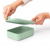 Κουτί τροφίμων Brabantia Make&Take 1006282, 1,1 l, Κούμπωμα, χωρίς BPA, Πράσινο
