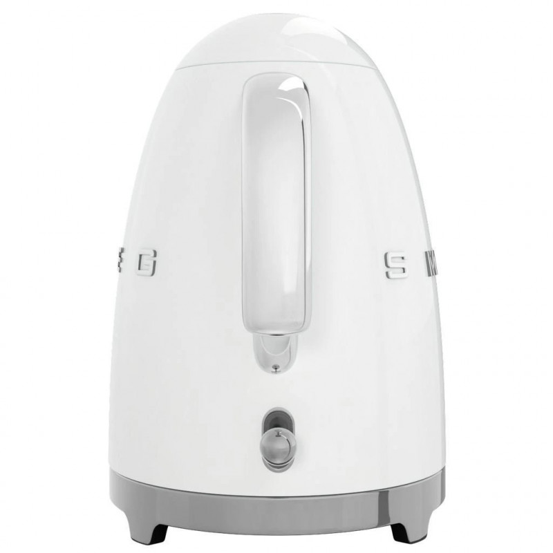 Ηλεκτρικός βραστήρας SMEG KLF03WHEU, 2400W, 1.7 l, Ανοξείδωτο, Πλένεται το φίλτρο, Αυτόματη απενεργοποίηση, Λευκό