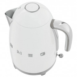 Ηλεκτρικός βραστήρας SMEG KLF03WHEU, 2400W, 1.7 l, Ανοξείδωτο, Πλένεται το φίλτρο, Αυτόματη απενεργοποίηση, Λευκό