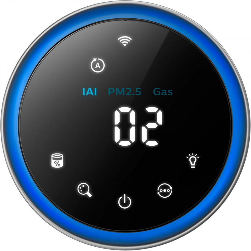Καθαριστής αέρα Philips AC3033/10, Wi-Fi, 55W, Για έως 135 m2, HEPA, Έξυπνοι αισθητήρες, Λευκό/γκρι