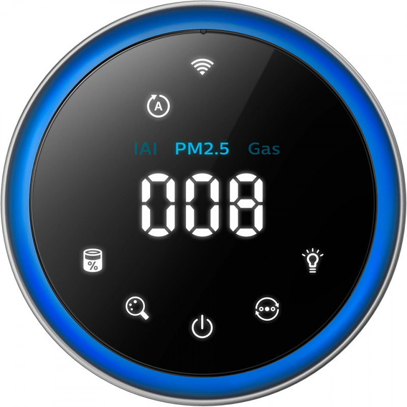 Καθαριστής αέρα Philips AC3033/10, Wi-Fi, 55W, Για έως 135 m2, HEPA, Έξυπνοι αισθητήρες, Λευκό/γκρι