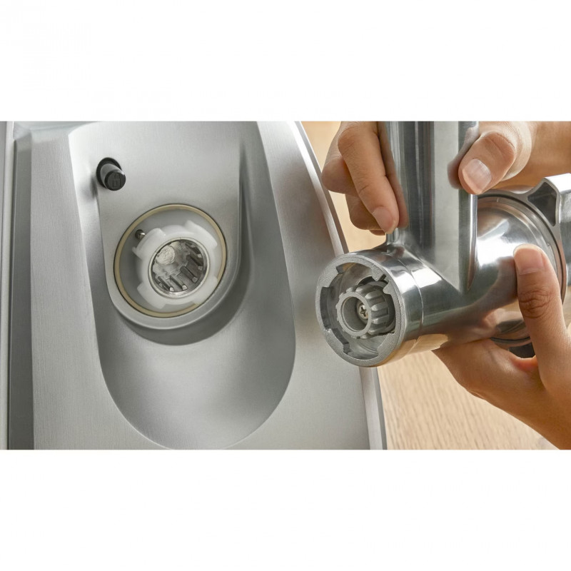 Κρεατομηχανή Bosch MFW68660, 2200W, εξάρτημα για ντομάτες και λουκάνικα, αντίστροφη λειτουργία, 4,3 kg/min, Inox