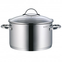 Σετ κατσαρόλες WMF Provence Plus 5, 9 μέρη, Ανοξείδωτο ατσάλι 18/10, Πάτος TransTherm πολλαπλών στρώσεων, Επαγωγή, Ασημί