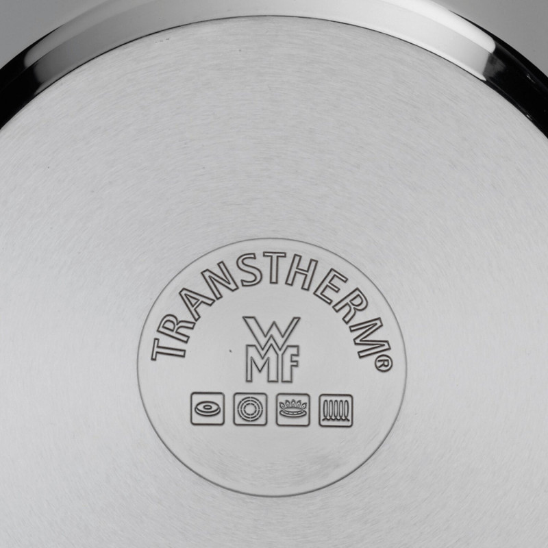 Σετ κατσαρόλες WMF Provence Plus 5, 9 μέρη, Ανοξείδωτο ατσάλι 18/10, Πάτος TransTherm πολλαπλών στρώσεων, Επαγωγή, Ασημί
