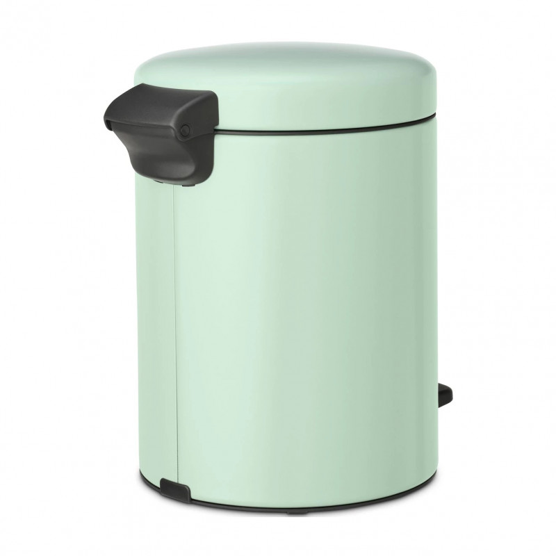 Κάδος με πεντάλ Brabantia NewIcon 1008839, 5 L, Εύκολο κλείσιμο, Αντιολισθητική βάση, Ανοιχτό πράσινο