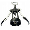 Τιρμπουσόν Fackelmann 49781, 16 cm, 2 σε 1, Μοχλός, Μπύρα και κρασί, Μαύρο/Ασημί