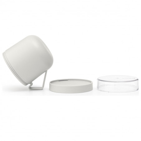 Κύπελλο σούπας με καπάκι Brabantia Make&Take 1006295, 600+180 ml, Καπάκι με βίδα, χωρίς BPA, Γκρι