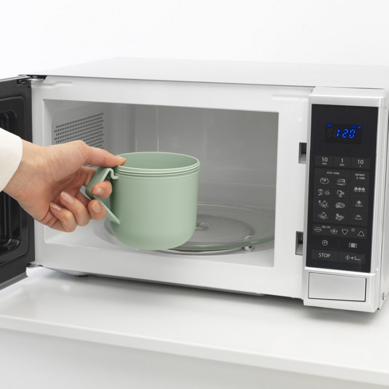 Κύπελλο σούπας με καπάκι Brabantia Make&Take 1006294, 600+180 ml, Καπάκι με βίδα, χωρίς BPA, Πράσινο