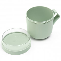 Κύπελλο σούπας με καπάκι Brabantia Make&Take 1006294, 600+180 ml, Καπάκι με βίδα, χωρίς BPA, Πράσινο