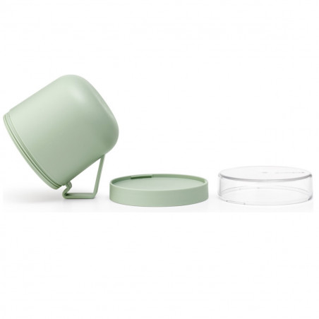 Κύπελλο σούπας με καπάκι Brabantia Make&Take 1006294, 600+180 ml, Καπάκι με βίδα, χωρίς BPA, Πράσινο