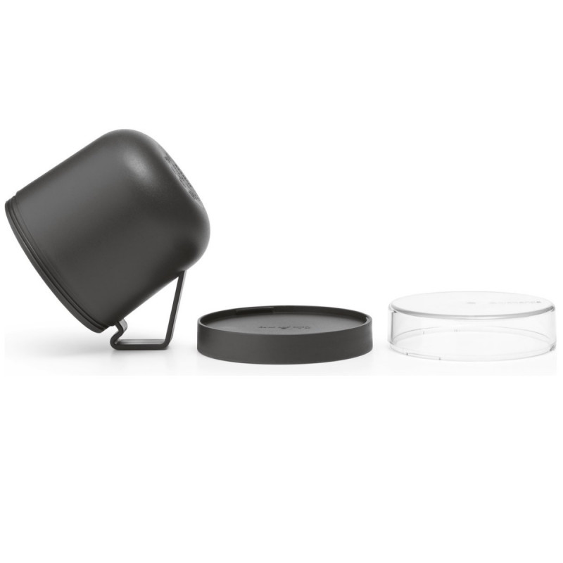 Κύπελλο σούπας με καπάκι Brabantia Make&Take 1006293, 600+180 ml, Καπάκι με βίδα, χωρίς BPA, Σκούρο γκρι