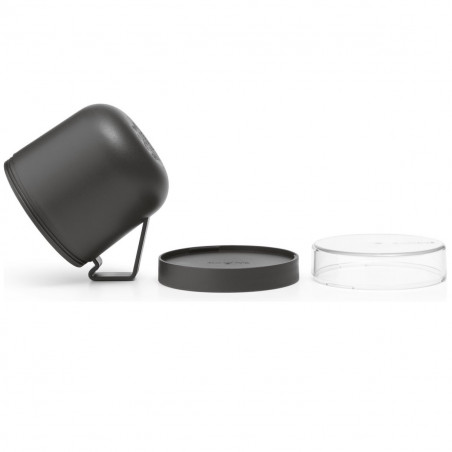 Κύπελλο σούπας με καπάκι Brabantia Make&Take 1006293, 600+180 ml, Καπάκι με βίδα, χωρίς BPA, Σκούρο γκρι