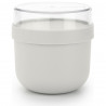Μπολ πρωινού Brabantia Make&Take 1006298, 500+180 ml, Βιδωτό καπάκι, χωρίς BPA, Γκρι