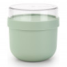 Μπολ πρωινού Brabantia Make&Take 1006297, 500+180 ml, Βιδωτό καπάκι, χωρίς BPA, Πράσινο