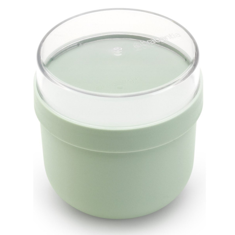 Μπολ πρωινού Brabantia Make&Take 1006297, 500+180 ml, Βιδωτό καπάκι, χωρίς BPA, Πράσινο