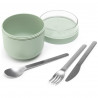 Μπολ πρωινού Brabantia Make&Take 1006297, 500+180 ml, Βιδωτό καπάκι, χωρίς BPA, Πράσινο