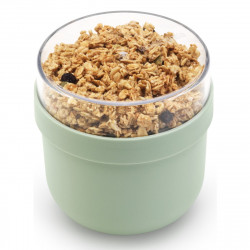 Μπολ πρωινού Brabantia Make&Take 1006297, 500+180 ml, Βιδωτό καπάκι, χωρίς BPA, Πράσινο