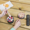 Brabantia Make&Take μπολ πρωινού 1006296, 500+180 ml, βιδωτό κλείσιμο, BPA Free, σκούρο γκρι