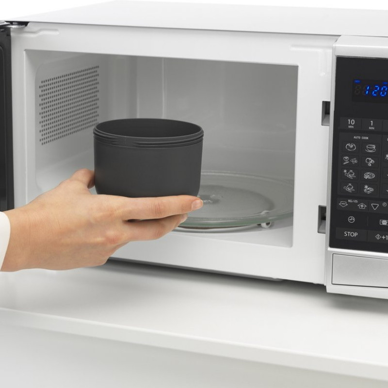 Brabantia Make&Take μπολ πρωινού 1006296, 500+180 ml, βιδωτό κλείσιμο, BPA Free, σκούρο γκρι